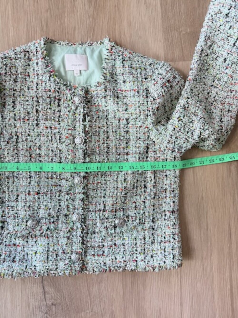 Cinq a Sept Christie Tweed Jacket Shorts Set 4/6 - Picture 6 of 14